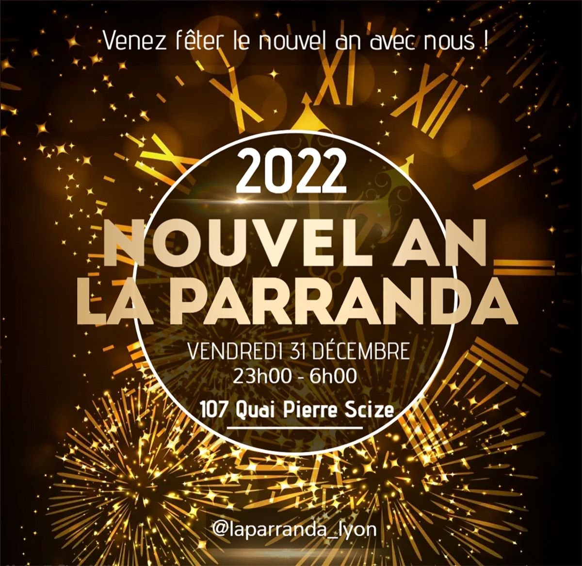 Affiche du Nouvel An de La Parranda Colombiana