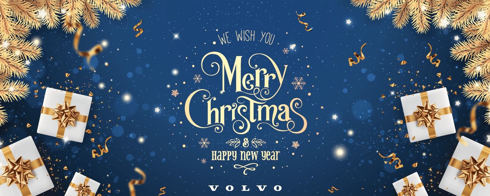 Bannière de Noël Volvo